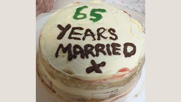 Worsley Lodge Resident marks 65 years married